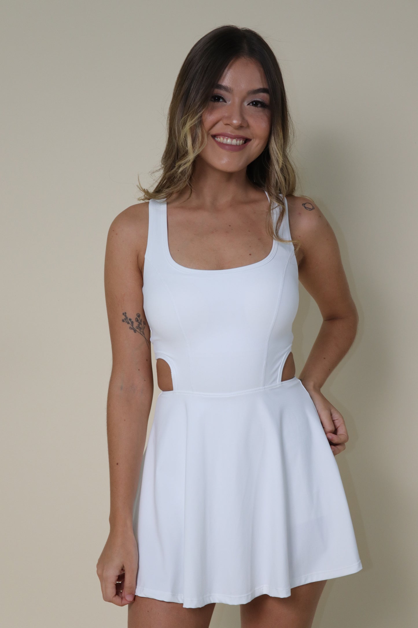 Vestido tipo raquet